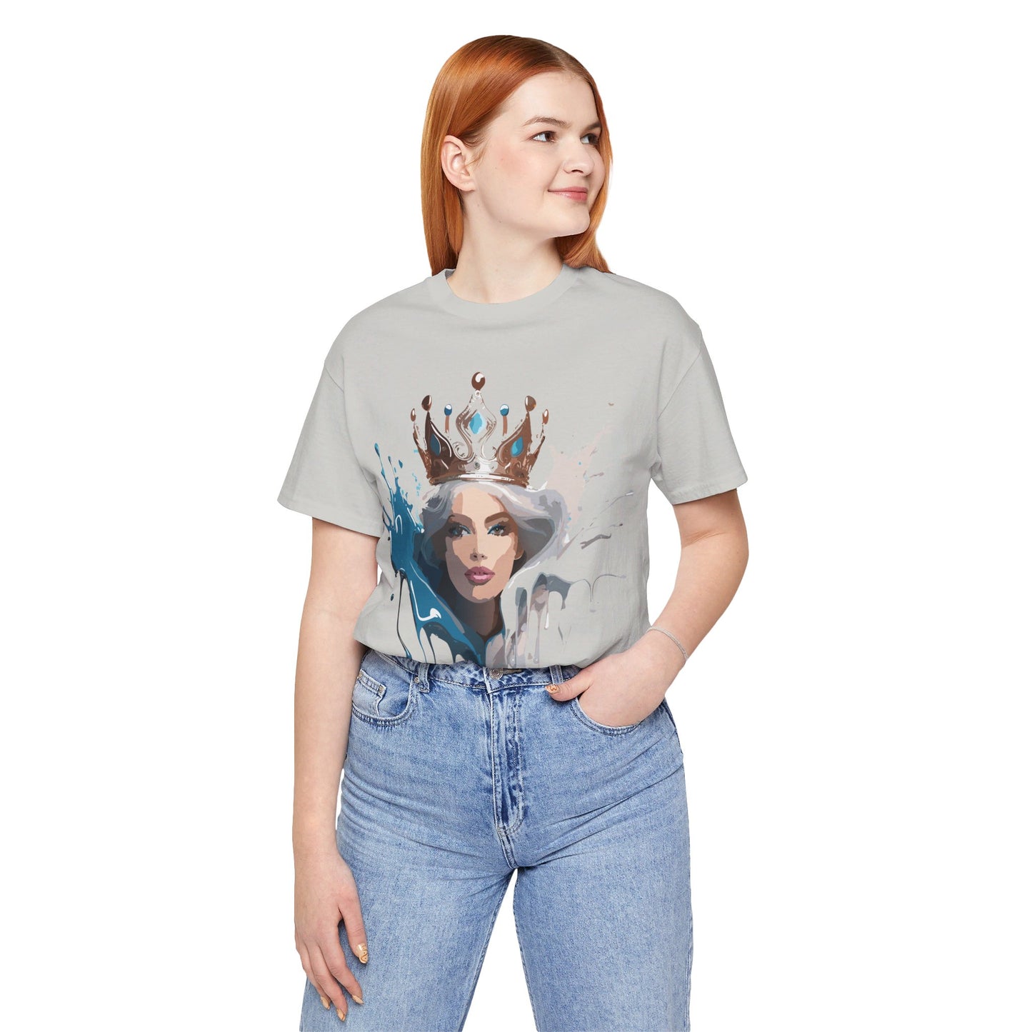 T-Shirt aus natürlicher Baumwolle – Queen Collection