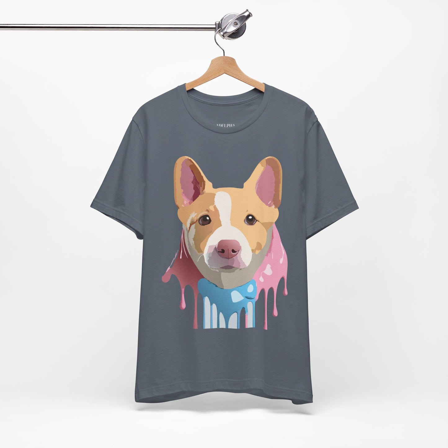 T-shirt en coton naturel avec chien