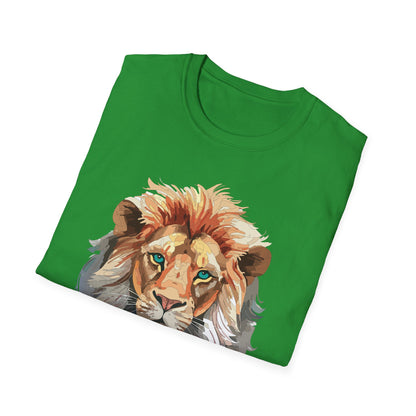 Lion Shirt Unisex Animal Tee Gildan Softstyle 64000 Cotton Tee
