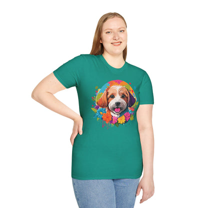 Unisex Dog Shirt Softstyle Cotton Tee Gildan 64000 Animal Tee