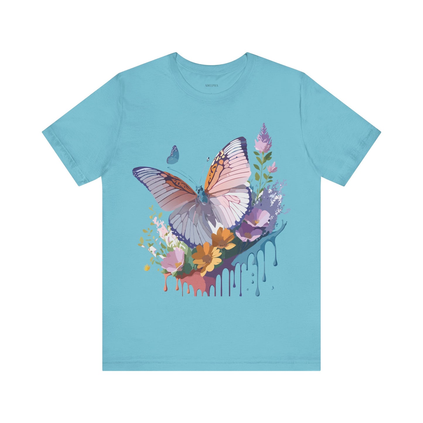 T-shirt en coton naturel avec papillon