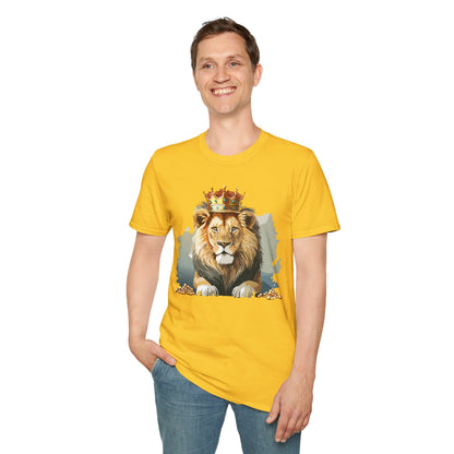 Lion Shirt Unisex Animal Tee Gildan Softstyle 64000 Comfort Fit