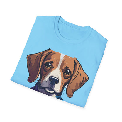 Dog Shirt Unisex Animal Print Tee Softstyle 100 Percent Cotton Gildan 64000