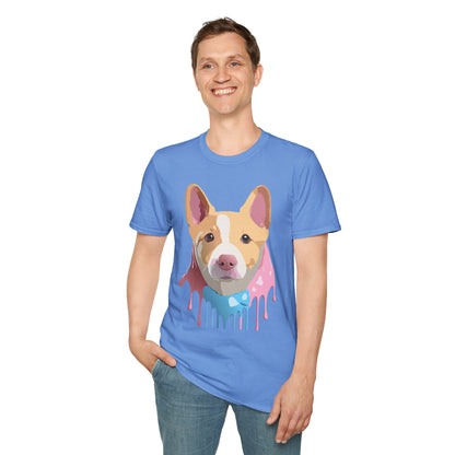 Dog Shirt Unisex Animal Print Tee Cotton T Shirt For Pet Lovers