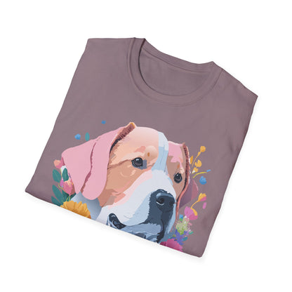 Dog Shirt Unisex Softstyle Cotton Tee 64000 Graphic Animal Print
