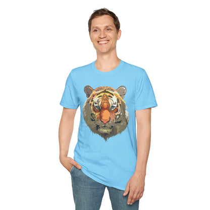 Unisex Tiger Shirt Gildan Softstyle 64000 Cotton Tee For Everyday Comfort