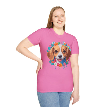 Unisex Dog Shirt Animal Tee Gildan Softstyle 64000 Cotton Tee
