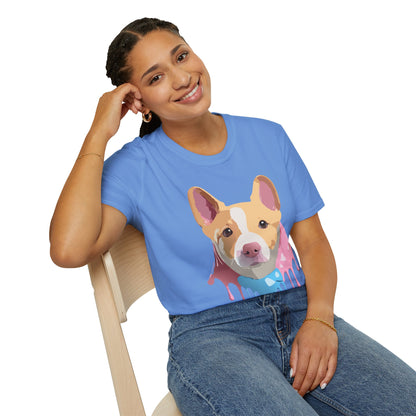 Dog Shirt Unisex Animal Print Tee Cotton T Shirt For Pet Lovers