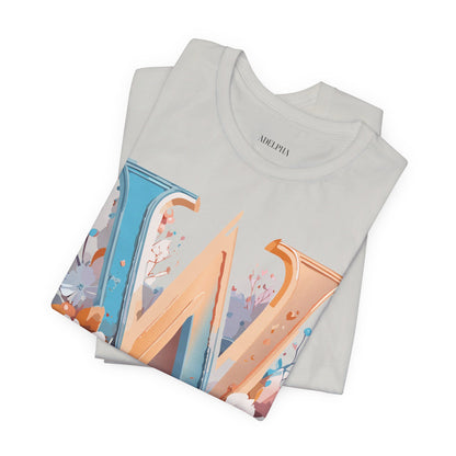 Natural Cotton Tee Shirt - Letters Collection - W Printify