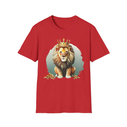 Unisex Lion Shirt Animal Tee Softstyle Gildan 64000 100 Percent Cotton Tee