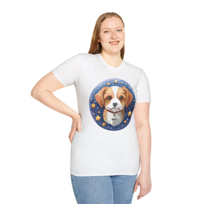 Unisex Dog Shirt Animal Print Tee Gildan Softstyle 64000 Cotton