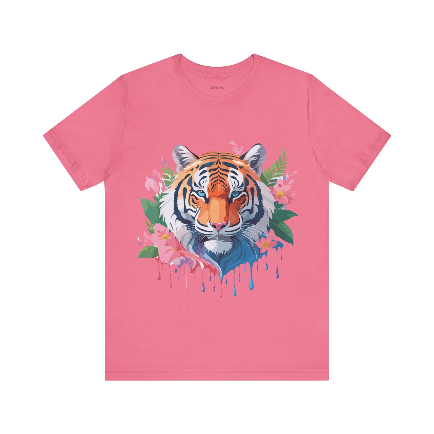 Natural Cotton Tee Shirt with Tiger