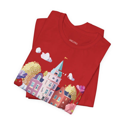 Natural Cotton Tee Shirt - Beautiful Places Collection - Amsterdam Printify