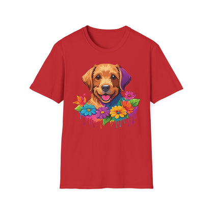 Unisex Dog Shirt With Animals Tee Softstyle Gildan 64000 Comfort Fit