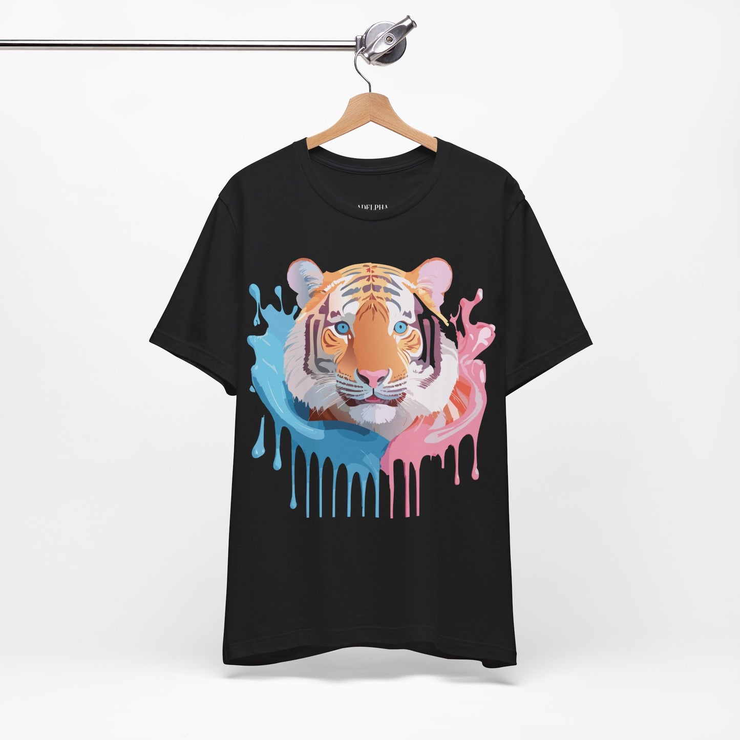 Natural Cotton Tee Shirt with Tiger