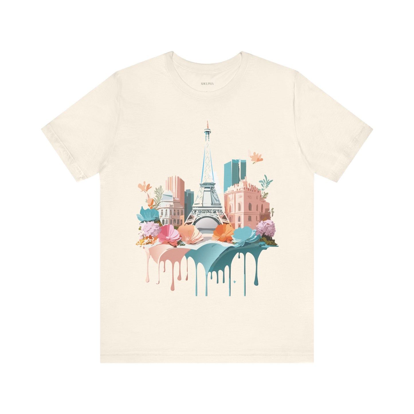 Natural Cotton Tee Shirt - Beautiful Places Collection - Paris