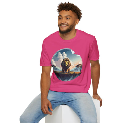 Lion Shirt Unisex Animal Tee Gildan Softstyle 64000 One Hundred Percent Cotton