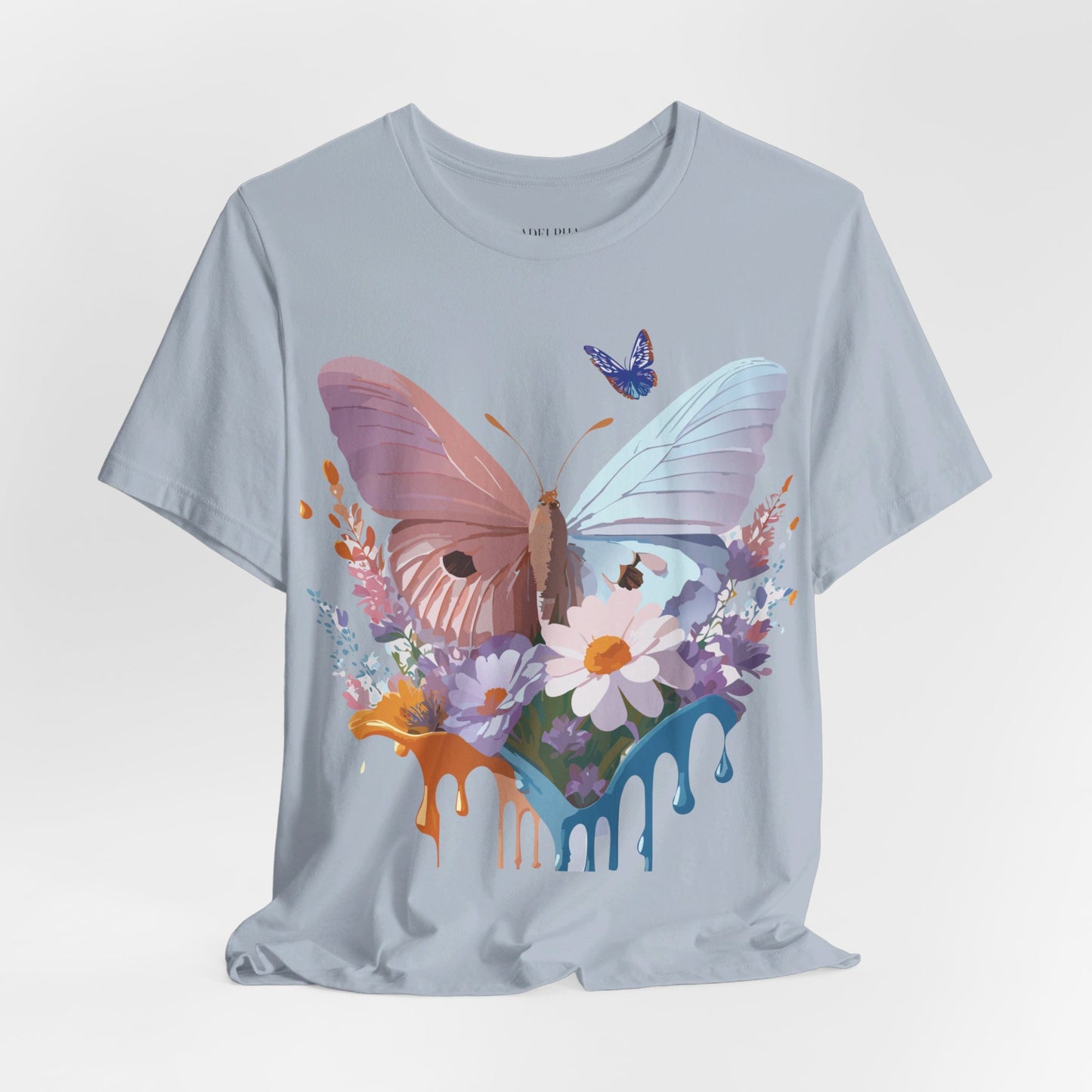 T-shirt en coton naturel avec papillon