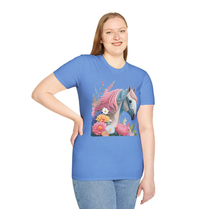 Horse Shirt Unisex Gildan Softstyle 64000 Cotton Tee With Animals
