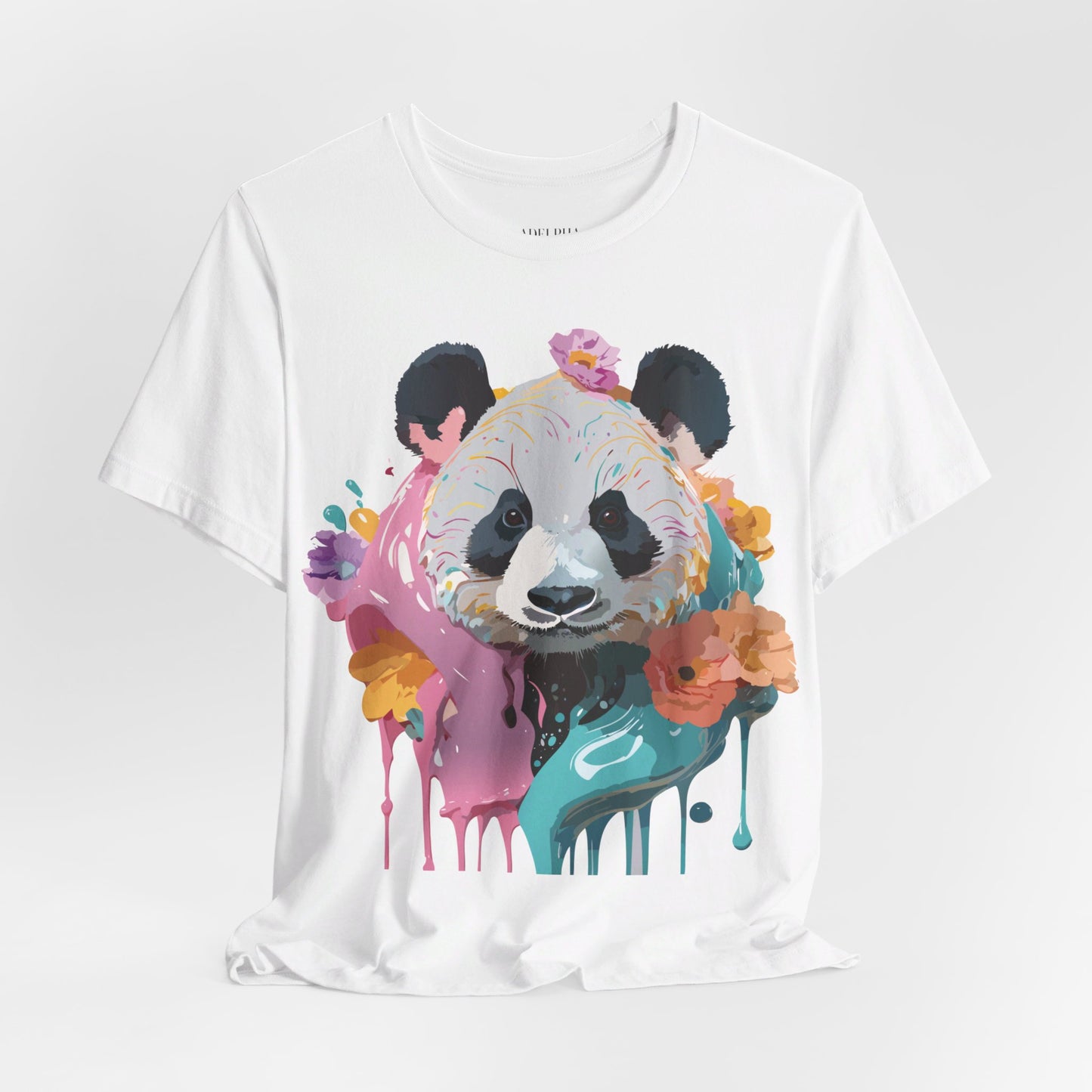 T-shirt en coton naturel avec panda