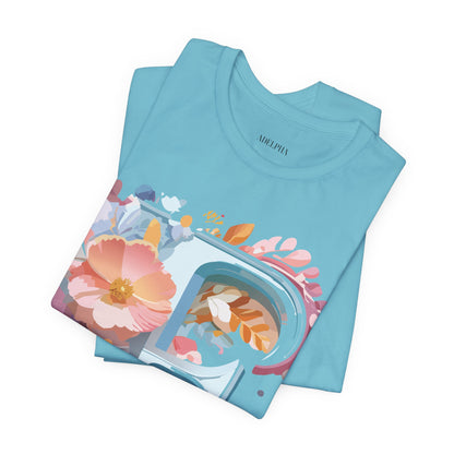Natural Cotton Tee Shirt - Letters Collection - F Printify