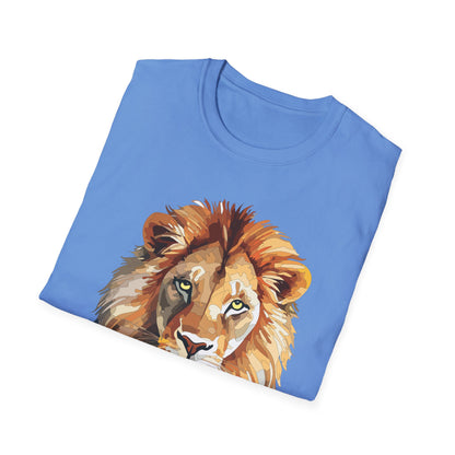 Lion Shirt Unisex Animal Tee Gildan Softstyle 64000 100 Percent Ring Spun Cotton