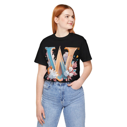 Natural Cotton Tee Shirt - Letters Collection - W Printify