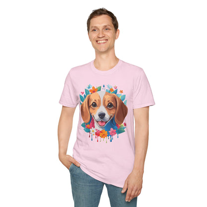 Unisex Dog Shirt Animal Tee Gildan Softstyle 64000 Cotton Tee