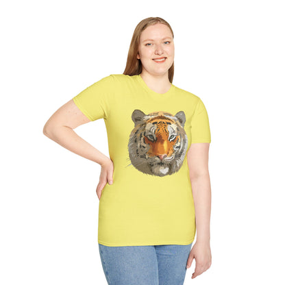 Unisex Tiger Shirt Animal Print Tee Gildan Softstyle Cotton Quality