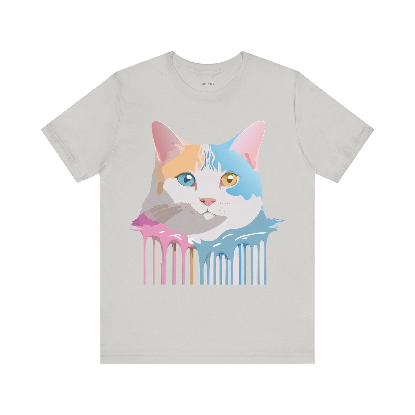 T-shirt en coton naturel avec chat