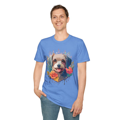 Dog Shirt Unisex Animal Tee Gildan Softstyle 64000 Short Sleeve Tee