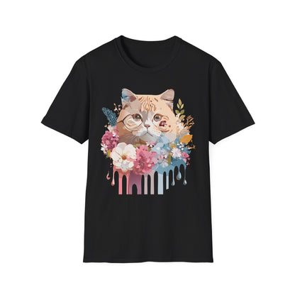 Cat Shirt Unisex Cat Tee Kitten Print Softstyle Gildan 64000