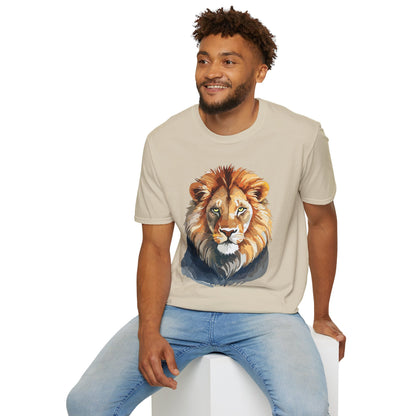 Lion Shirt Unisex Animal Tee Gildan Softstyle 64000 100 Percent Ring Spun Cotton