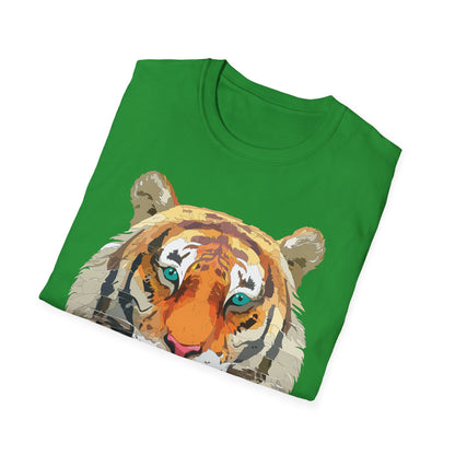 Tiger Shirt Unisex Animal Tee Gildan Softstyle 64000 Cotton Tee
