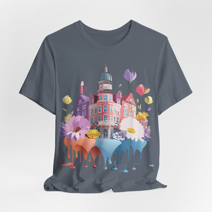 Natural Cotton Tee Shirt - Beautiful Places Collection - Amsterdam Printify