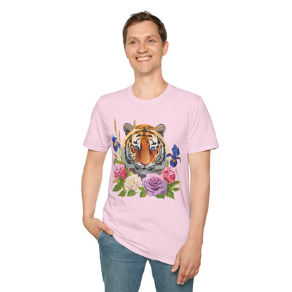Unisex Tiger Shirt Softstyle Graphic Tee 100 Percent Cotton Apparel