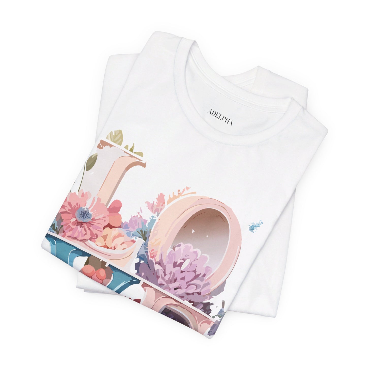 T-shirt en coton naturel - Collection Love story