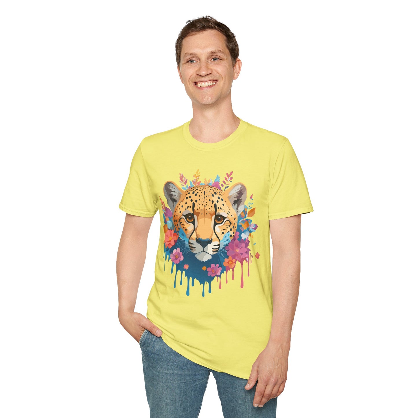 Cheetah Shirt, Shirt with Cheetah, Cheetah Tee, Shirt with Animals
