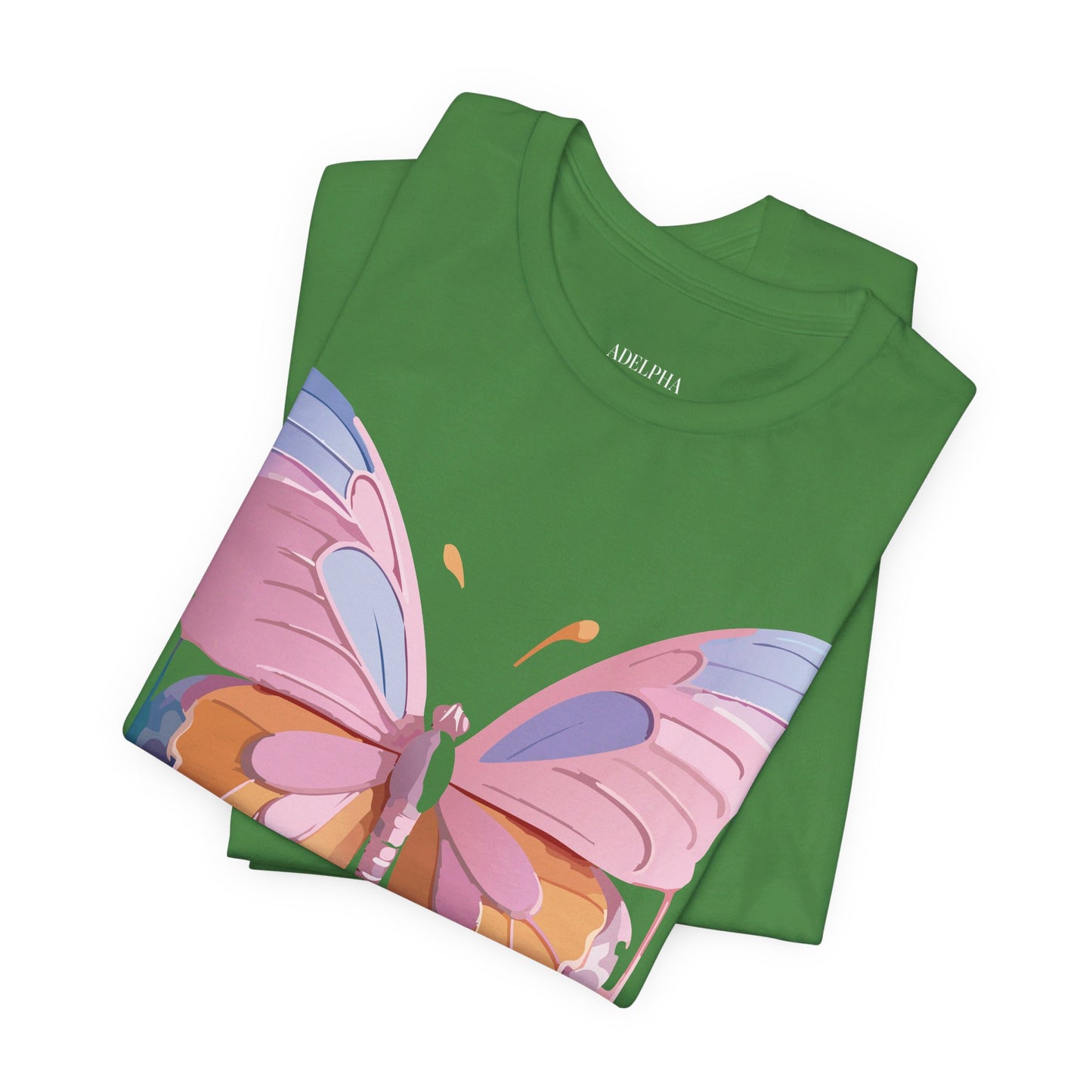 T-Shirt aus natürlicher Baumwolle mit Schmetterling