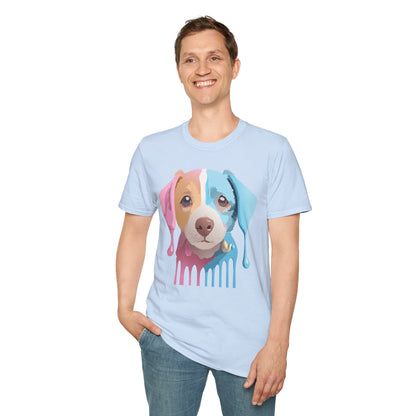Unisex Dog Shirt Animal Tee Gildan Softstyle 64000 Cotton Tee