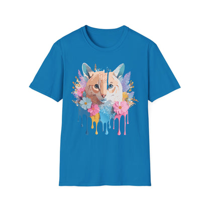 Unisex Cat Shirt Softstyle Tee 100 Percent Ring Spun Cotton Gildan 64000