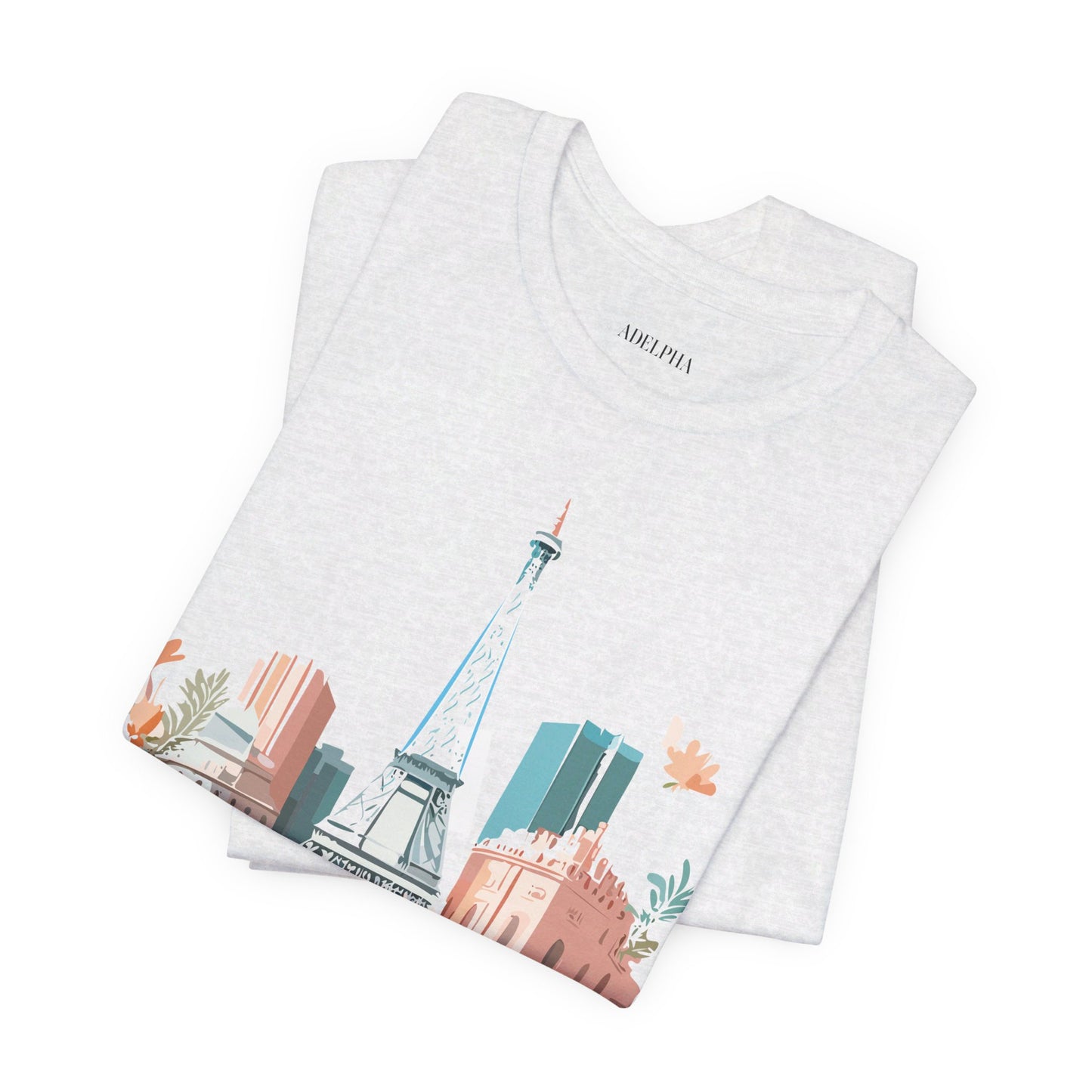 Natural Cotton Tee Shirt - Beautiful Places Collection - Paris