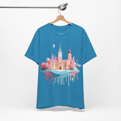 Natural Cotton Tee Shirt - Beautiful Places Collection - Prague Printify