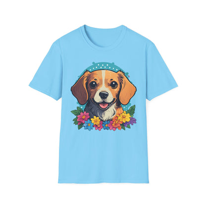 Dog Shirt Unisex Animal Tee Softstyle Cotton Ring Spun Comfort