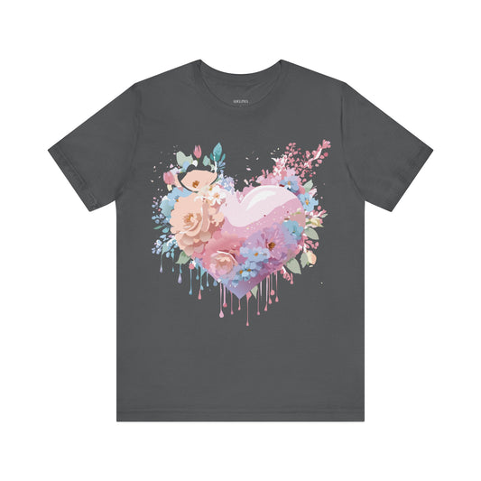 T-Shirt aus natürlicher Baumwolle – Love Story Collection