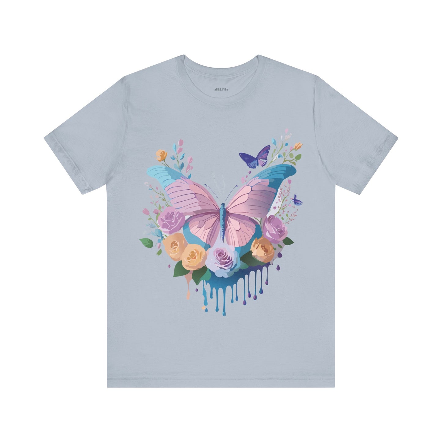 T-shirt en coton naturel avec papillon