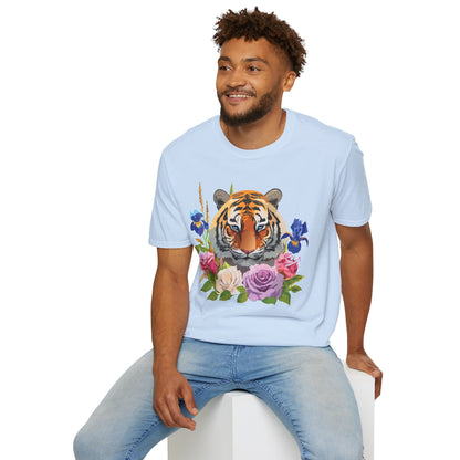 Unisex Tiger Shirt Softstyle Graphic Tee 100 Percent Cotton Apparel