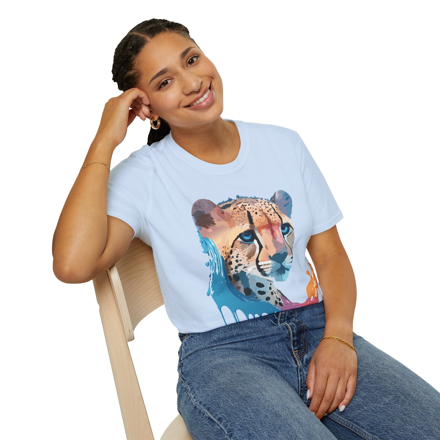 Cheetah Shirt, Shirt with Cheetah, Cheetah Tee, Shirt with Animals