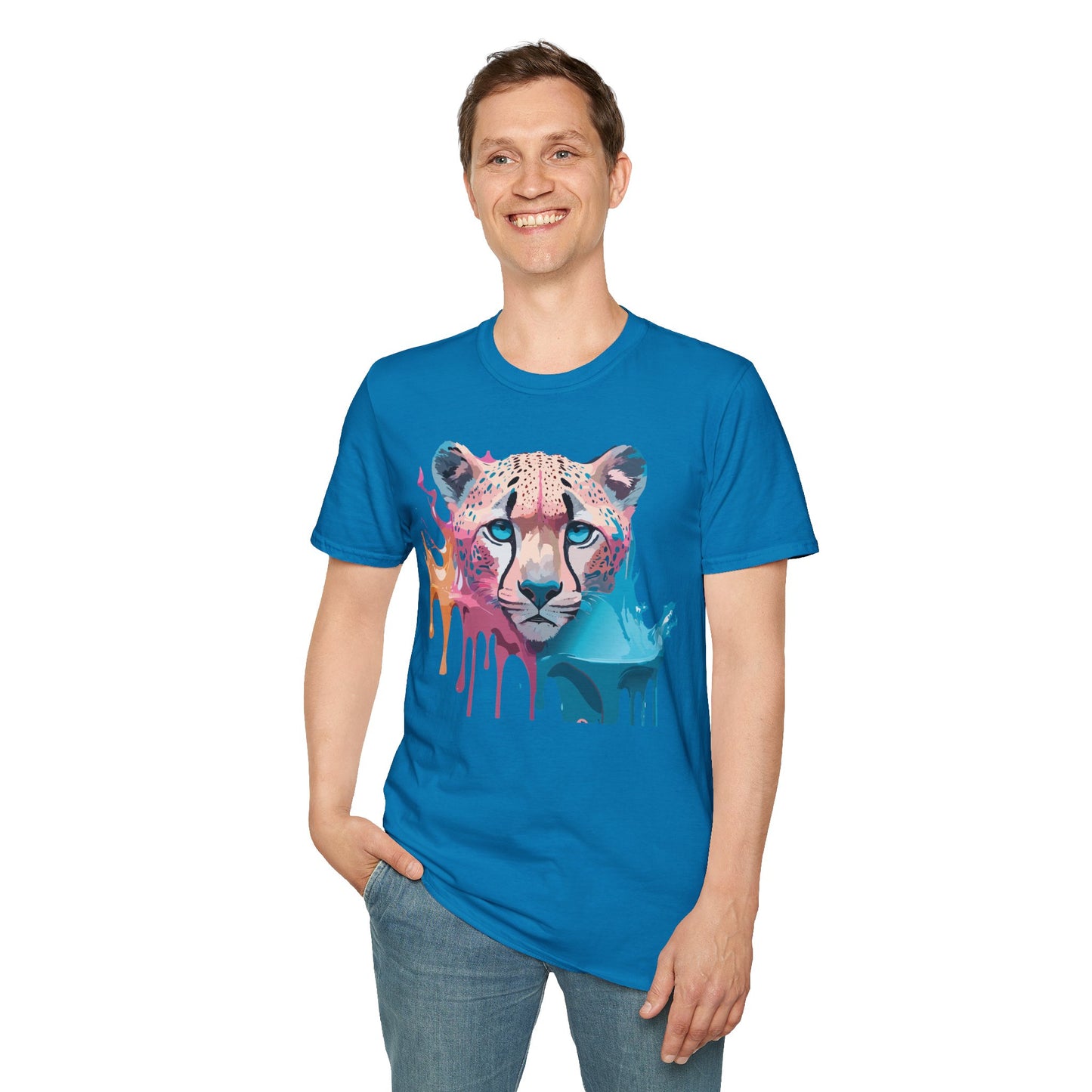 Cheetah Shirt, Shirt with Cheetah, Cheetah Tee, Shirt with Animals
