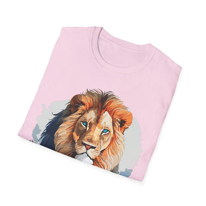 Lion Shirt Unisex Animal Tee Gildan Softstyle 64000 100 Percent Ring Spun Cotton